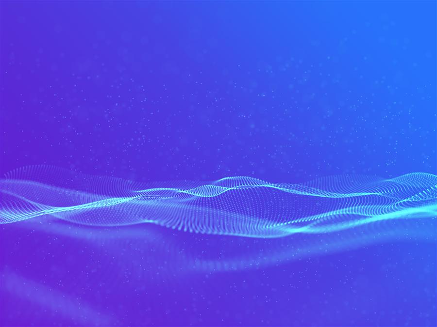 Abstract flowing particles background